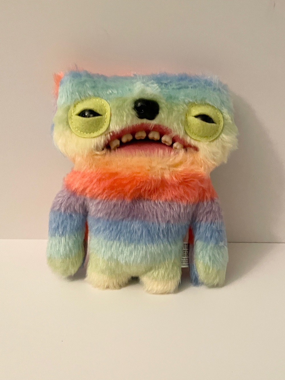 Zuru Fuggler Fart Face Rainbow Wide Eyed Weirdo Farting Plush Monster
